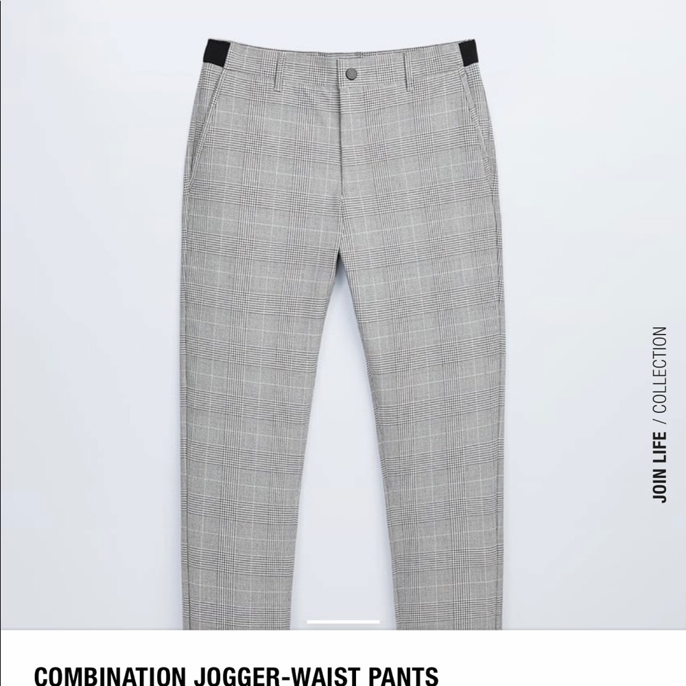 NWT-Zara never worn Herringbone Jogger Waist Pants